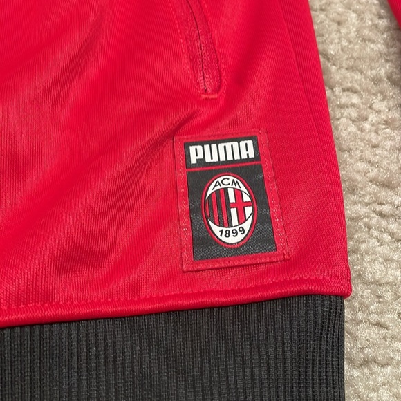 Preowned AC Milan red track jacket men size M in excellent condition - Picture 5 of 9
